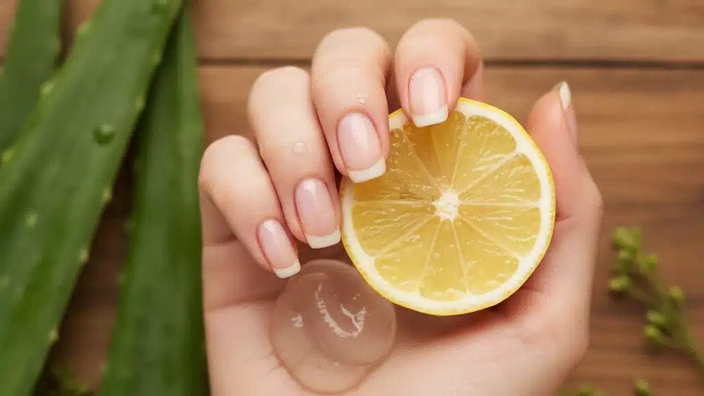 Aloe Vera e Limão contra Quebradiço de Unhas