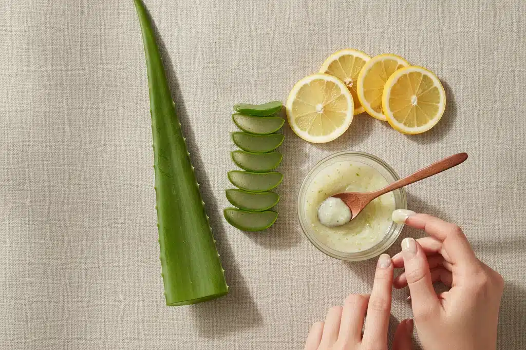 Aloe Vera e Limão contra Quebradiço de Unhas