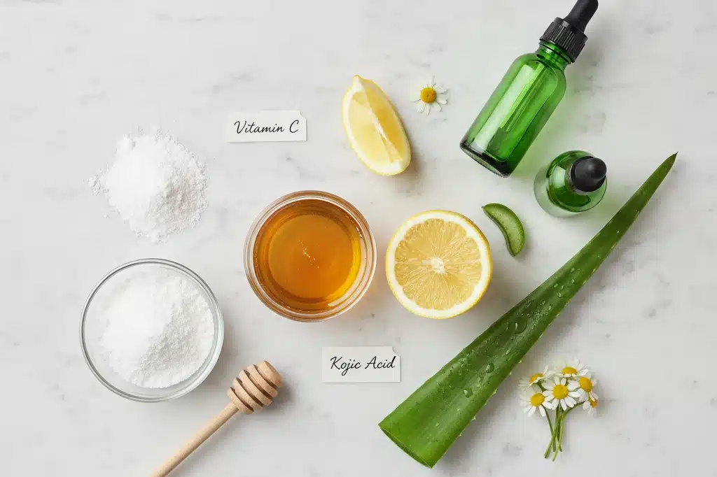 Clarear Pele das Pernas com Vitamina C e Ácido Kojico