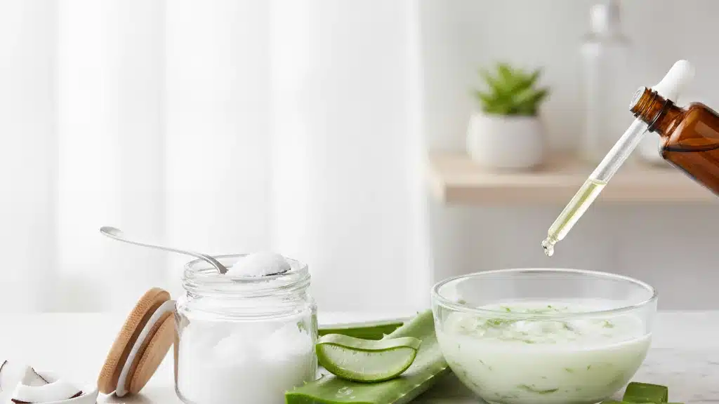 Como usar óleo de coco e aloe vera para clarear manchas