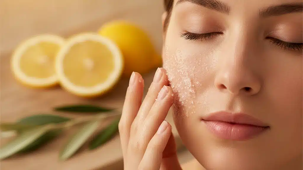 Esfoliante caseiro de açúcar e azeite para renovar a pele