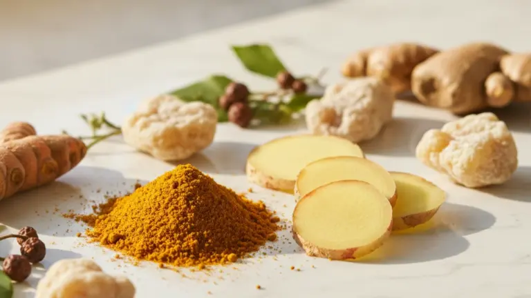 Ingredientes naturais que reduzem inflamação nos joelhos