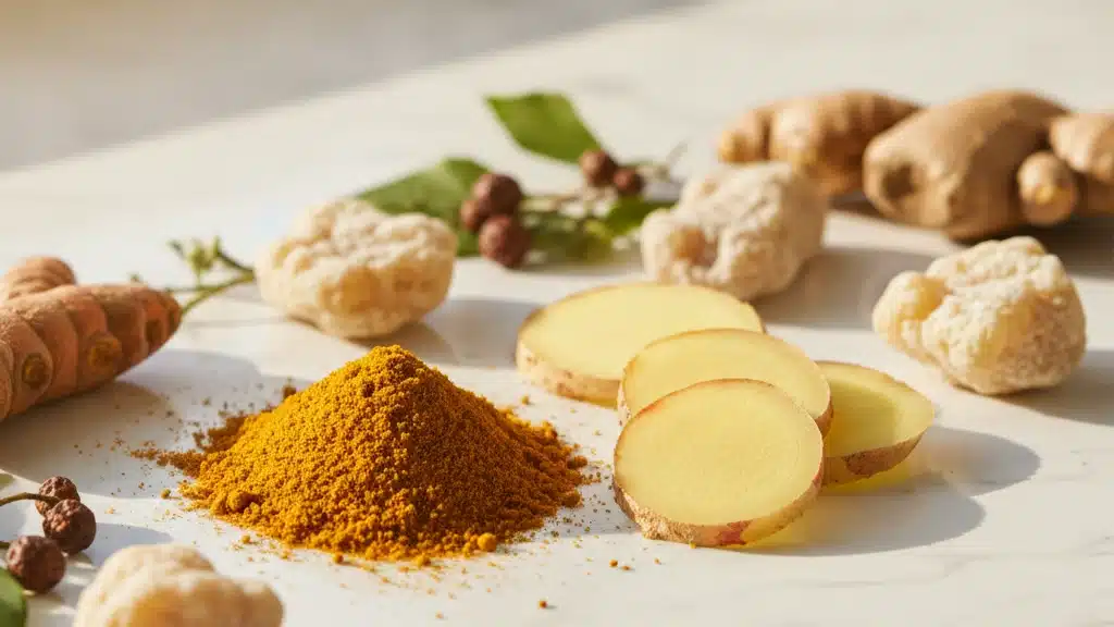 Ingredientes naturais que reduzem inflamação nos joelhos