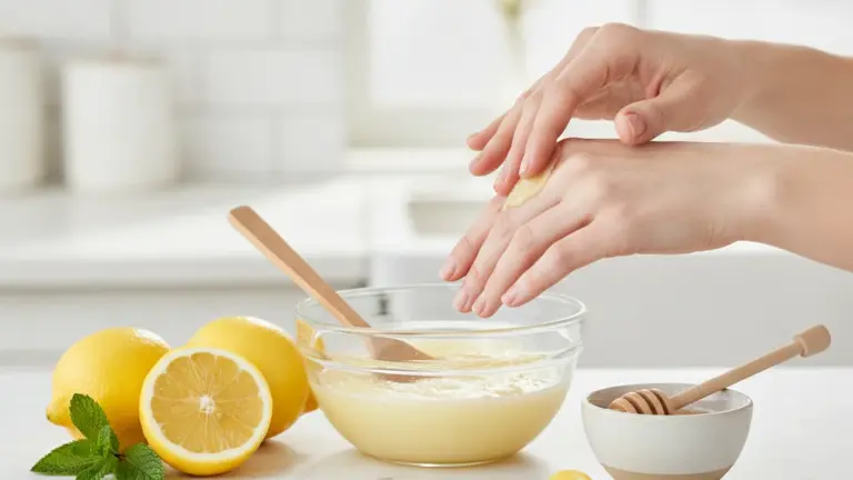 Receita caseira com limão e mel para eliminar manchas nas mãos