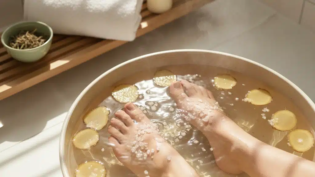 Receita caseira para dores e inchaços no pé