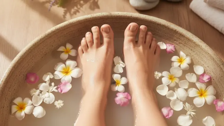 Técnicas de massagem caseira combinadas com ingredientes naturais para os pés