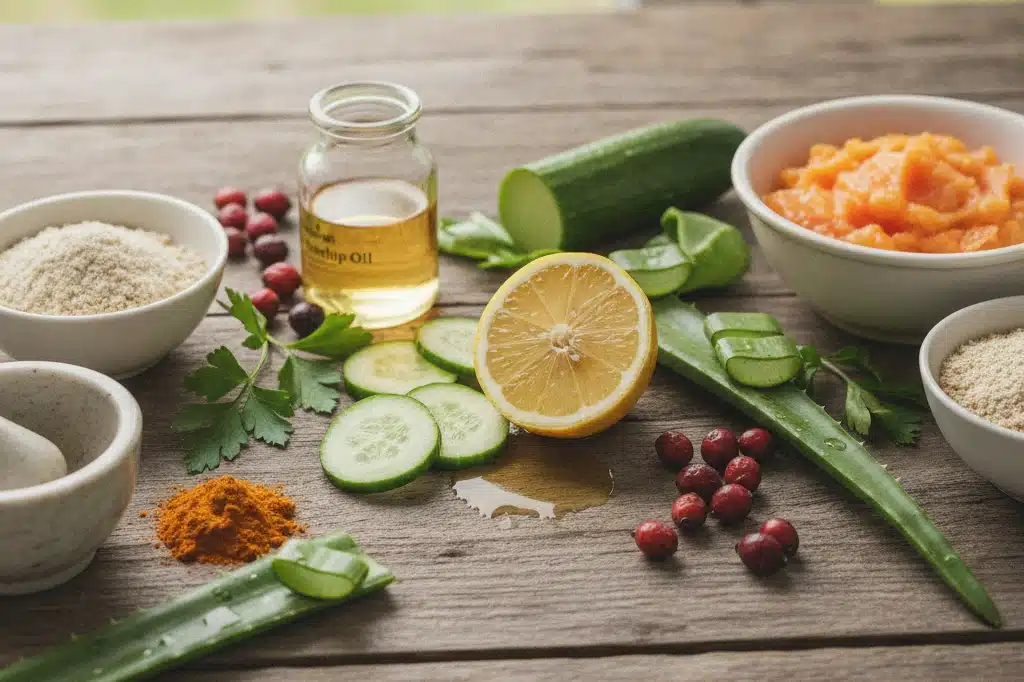Ingredientes naturais que eliminam manchas de idade da pele