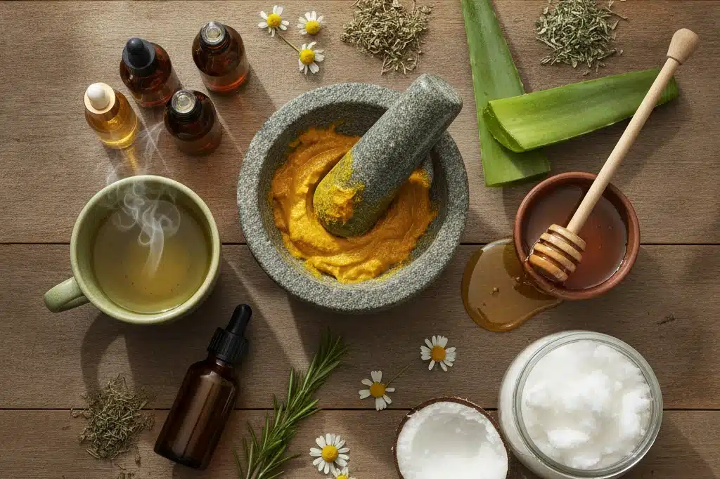 Ingredientes naturais eficazes para tratar manchas claras em casa