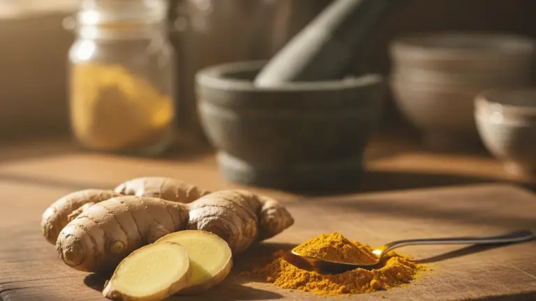 Receita Caseira com Gengibre e Cúrcuma para Aliviar Dores nos Pés
